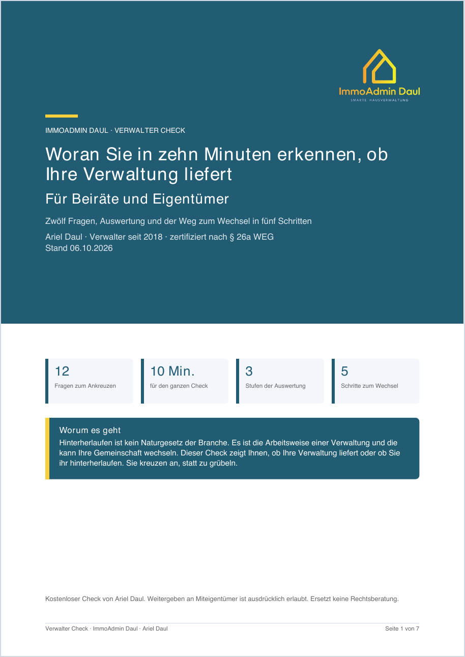 Woran Sie in zehn Minuten erkennen, ob Ihre Verwaltung liefert