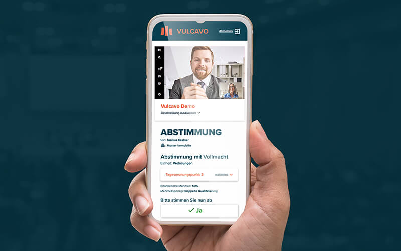 Vulcavo Mobile — Abstimmung per Smartphone